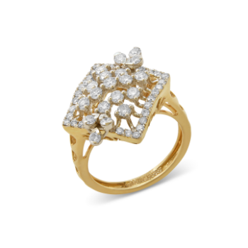 Square Mirage Diamond Ring